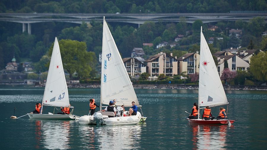 boating on Lake Geneva