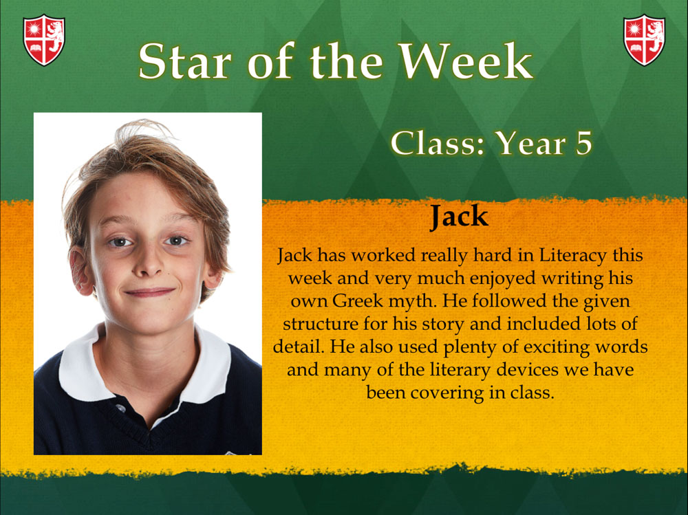 star of the week 1